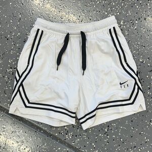Nike White Shorts with Black Accents